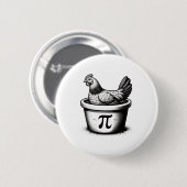 Hühnchen-Pot-Pie-Lustiger-Mathe-Witz-Hühnchen-Pot- Button (Vorne & Hinten)