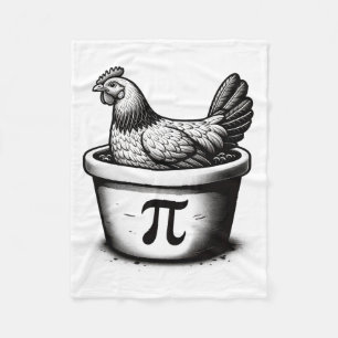 Hühnchen-Pot-Pie-Lustiger-Mathe-Witz-Hühnchen-Pot- Fleecedecke