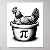 Hühnchen-Pot-Pie-Lustiger-Mathe-Witz-Hühnchen-Pot- Poster (Vorne)