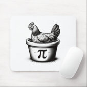 Hühnchen-Pot-Pie-Lustiger-Mathematik-Wortwitz-Hühn Mousepad (Mit Mouse)