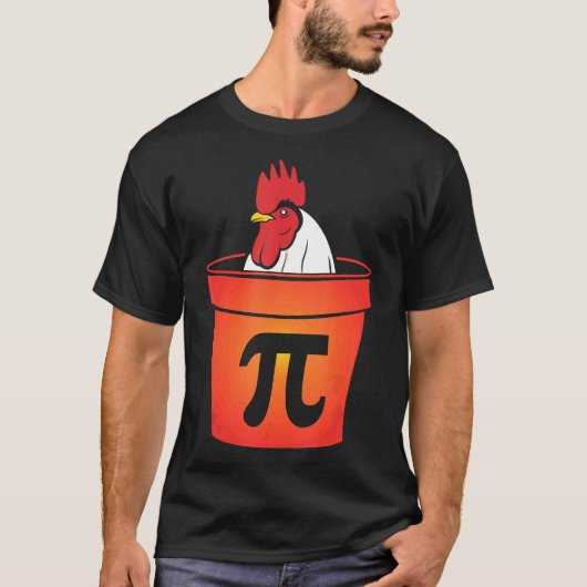 Hühnchen Pot Pie Pot Pi Mathe-Pie T-Shirt (Vorderseite)