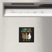 Hühnchen-Puzzle Autismus-Bewusstsein Unterschiede  Magnet (In Situ (Geschirrspüler))