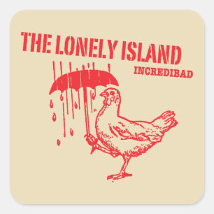 Hühnchen Quadratischer Aufkleber