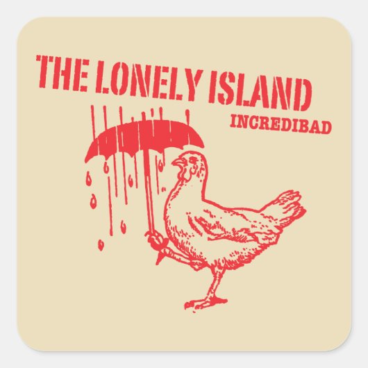 Hühnchen Quadratischer Aufkleber (Vorderseite)