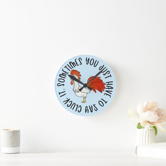 Hühnchen Runde Wanduhr (Zuhause)