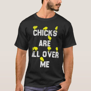 Hühnchen sind überall auf mir lustiges Ostern sark T-Shirt