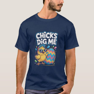 Hühnchen stehen auf mich Ostern-T-Shirt Lustiges F T-Shirt