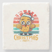 Hühnchen Steinuntersetzer (Vorderseite)