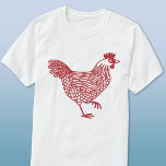 Hühnchen T-Shirt<br><div class="desc">Ein Hennendesign für Hühner- und Geflügelliebhaber,  Bauer,  kleine Hennenhalter und Hühnerflüster. Originelle Kunst von Nic Squirrell.</div>