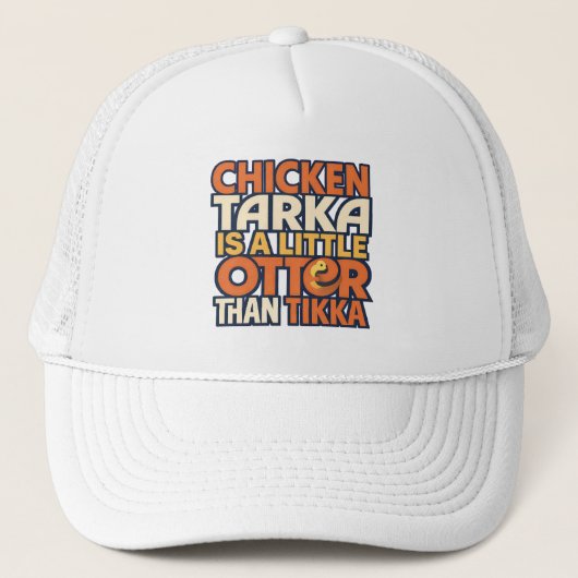 Hühnchen-Tarka-Witz Truckerkappe (Vorderseite)
