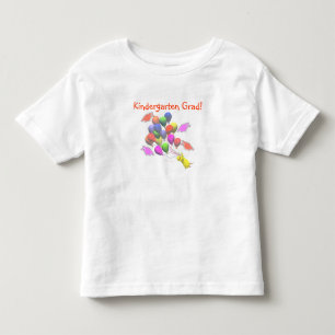 Hühnchen und Ballons Kindergarten Abschluss Kleinkind T-shirt