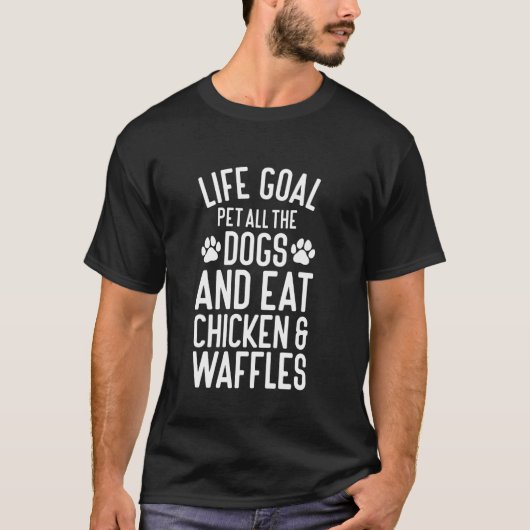 Hühnchen und Waffeln Funny I Liebe Hühnchen und Wa T-Shirt (Vorderseite)