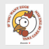 Hühner 1 aufkleber (Blatt)