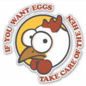 Hühner 1 aufkleber (Vorderseite)