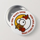 Hühner 1 button (Vorne & Hinten)