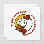 Hühner 1 einladung (Vorne/Hinten)