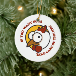 Hühner 1 keramik ornament