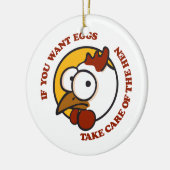 Hühner 1 keramik ornament (Links)