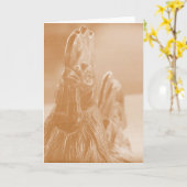 Hühner 2 karte (Gelbe Blume)