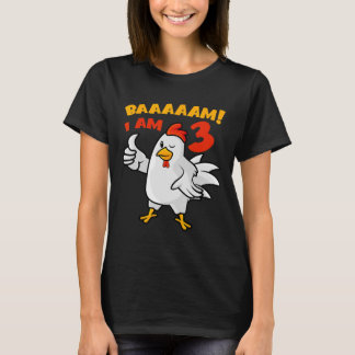 Hühner 3. Geburtstagsfeier Bauernhof Küken Hühnerh T-Shirt