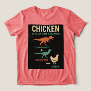 Hühner: 65 Millionen Jahre im Anbau Tri-Blend Shirt
