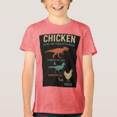 Hühner: 65 Millionen Jahre im Anbau Tri-Blend Shirt (Vorderseite)