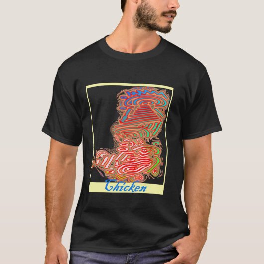 Hühner-Abstraktkunst Original T-Shirt (Vorderseite)