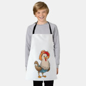 Hühner als Bauer mit Hut Schürze (Getragen)