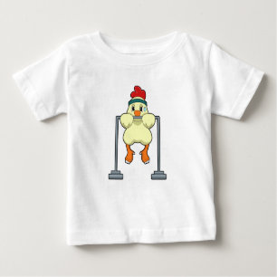 Hühner an der Fitness Möller Baby T-shirt