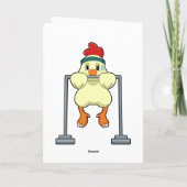 Hühner an der Fitness Möller Karte (Rückseite)