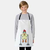 Hühner an der Fitness Möller Schürze (Getragen)