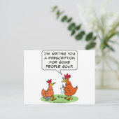 Hühner Ärztesuppe Postkarte (Stehend Vorderseite)