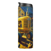 Hühner auf der Goldenen Stunde Thermosbecher (Nach rechts gedreht)