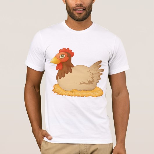 Hühner auf Eiern T - Shirt (Vorderseite)