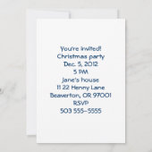 Hühner auf Einladung zu Weihnachtskranz (Rückseite)