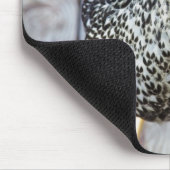 Hühner auf Holzdeck, Silver Laced Wyandotte Mousepad (Ecke)