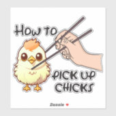 Hühner aufheben aufkleber (Blatt)