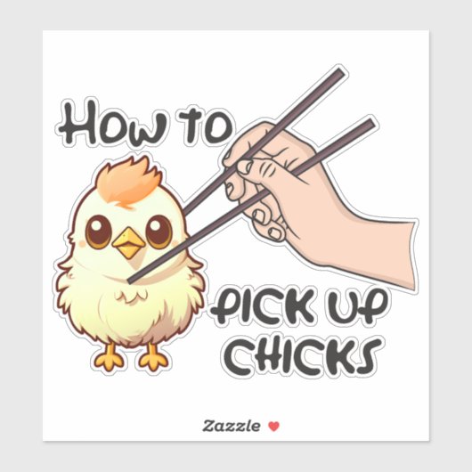 Hühner aufheben aufkleber (Blatt)