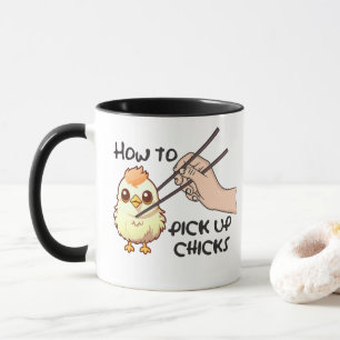 Hühner aufheben tasse
