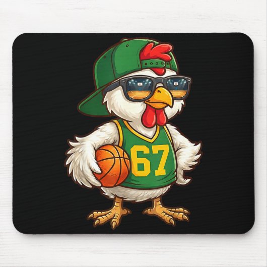 Hühner Basketball 67 Gen Alpha Slang Srts Männer J Mousepad (Vorne)