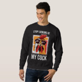 Hühner-Bauer-Bauernplan Sweatshirt (Vorne ganz)