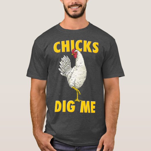 Hühner-Bauer Funny Chicks Dickicht Bauernhof T-Shirt (Vorderseite)
