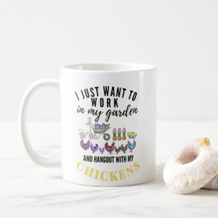 Hühner Bauer Hangout Garden Gardene Funny Lover Kaffeetasse