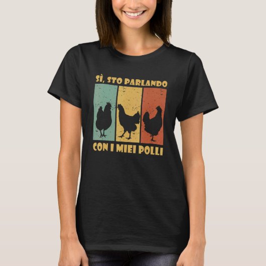 Hühner-Bauer-Hühnchen-Hühnchen T-Shirt (Vorderseite)