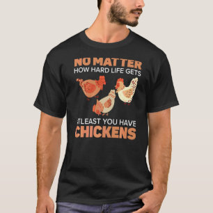 Hühner-Bauer Hühnerweissbetrieb Tiergeflügel T-Shirt