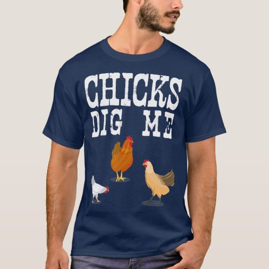 Hühner-Bauer Shirt Funny Chicks Dickicht Bauernhau (Vorderseite)