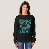 Hühner-Bauer Sweatshirt (Vorne ganz)