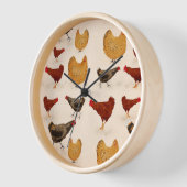 Hühner Bauernhof Küche Niedlich Uhr (Winkel)