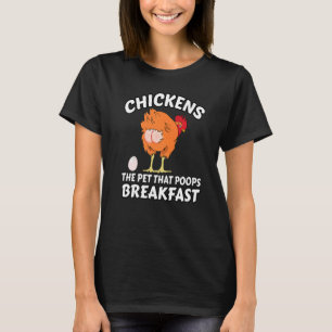Hühner das Haustier, das das Frühstückshähnchen Ka T-Shirt