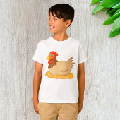 Hühner, die auf Niedlichen Nestbaum sitzen T-Shirt